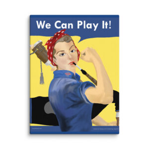 Rosie the Piper Print on Canvas