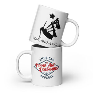 Come and Play It Piper White Coffee Mug