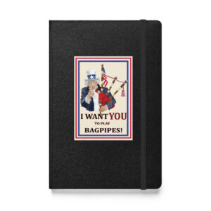 Uncle Sam Piper Hardcover Bound Notebook