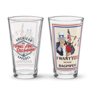 Uncle Sam Piper Shaker pint glass