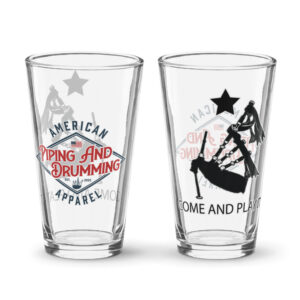 Come and Play It Piper Shaker pint glass