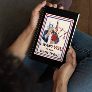 Uncle Sam Piper Spiral notebook