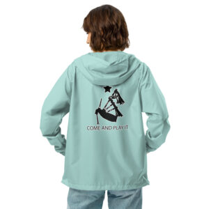 Come and Play It Piper lightweight zip up windbreaker