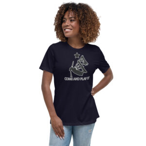 Come and Play It Piper (front only) women's Relaxed T-Shirt