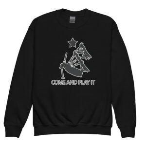 Come and Play It Piper Youth crewneck sweatshirt