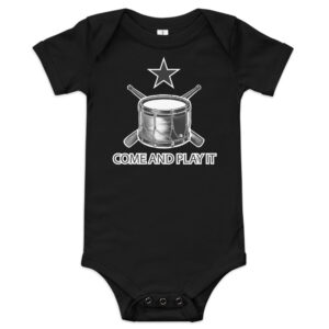 Come and Play It Drummer Baby short sleeve one piece