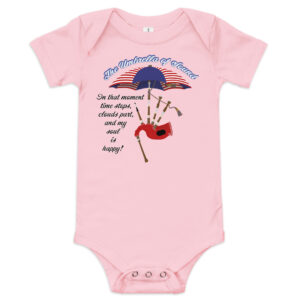 Umbrella of Sound Light Colors Baby short sleeve one piece