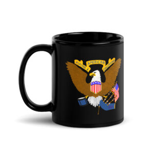 APD Eagle Black Glossy Mug