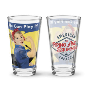 Rosie the Piper Shaker pint glass