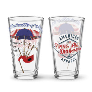 Umbrella of Sound Shaker pint glass