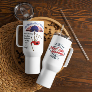 Umbrella of Sound Travel mug with a handle