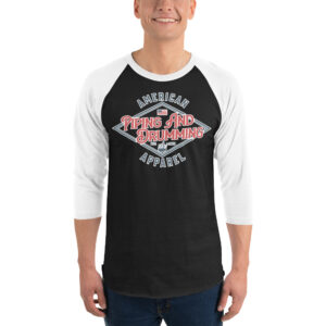 Men's APD Logo 3/4 sleeve raglan shirt