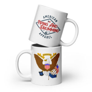 APD Eagle white glossy mug