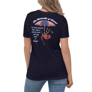 Umbrella of Sound Dark Colors Women's Relaxed T-Shirt
