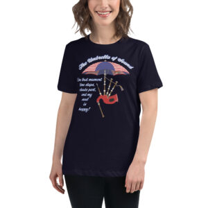 Umbrella of Sound Dark Colors (Front) Women's Relaxed T-Shirt
