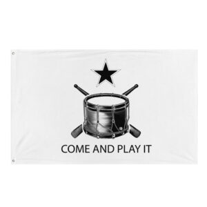 Come and Play It Drummer Flag