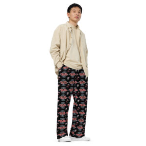 APD Logo Pattern wide-leg pants