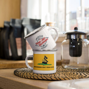 Gadsden Piper Flag Enamel Mug