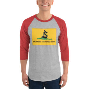 Gadsden Piper Flag 3/4 sleeve raglan shirt