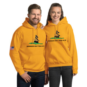 Gadsden Piper Flag Yellow Hoodie