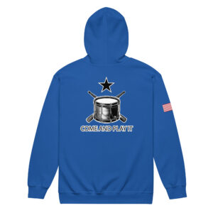 Come and Play It Drummer heavy blend zip hoodie