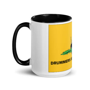 Gadsden Piper Flag Mug with Color Inside