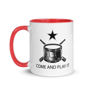 Come and Play It Drummer Mug with Color Inside