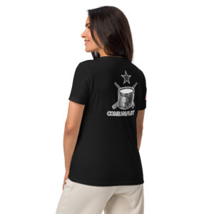Come and Play It Drummer Women’s relaxed v-neck t-shirt
