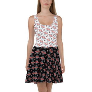 APD Pattern Skater Dress
