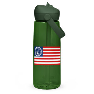 APD Flag Flip straw water bottle