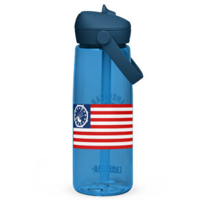 APD Flag Flip straw water bottle