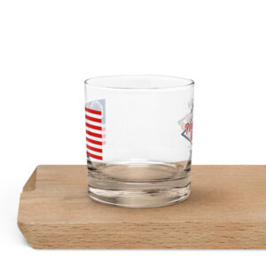 APD Flag Rocks glass