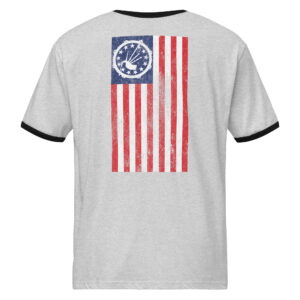 APD Flag (Vertical) ringer t-shirt