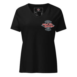 APD Flag Women’s relaxed v-neck t-shirt