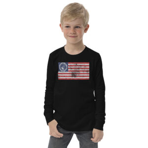 APD Flag Youth long sleeve tee